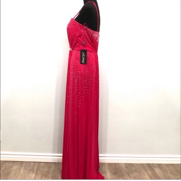 BNWT La Femme beaded gown - Picture 3 of 11